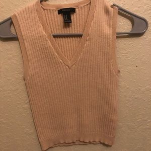 FOREVER 21 - PEACH/NUDE - CROP TOP